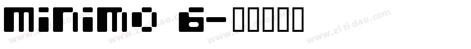 Minimo 6字体转换